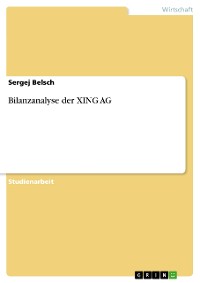 Cover Bilanzanalyse der XING AG