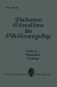 Cover Studies in Philosophical Psychology