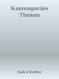 Cover Kontemporäre Themen - Digitalisierung