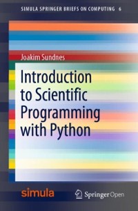 Cover Introduction to Scientific Programming with Python