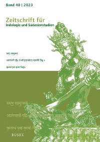 Cover Zeitschrift für Indologie und Südasienstudien