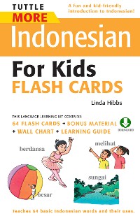 Cover Tuttle More Indonesian for Kids Flash Cards