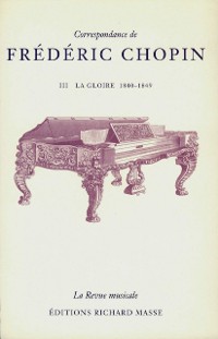 Cover Correspondance de Frédéric Chopin Volume 3