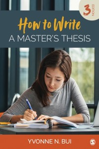 Cover How to Write a Master's Thesis