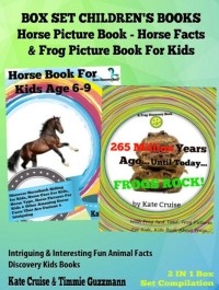 Cover Box Set Children's Books: Horse Picture Book - Horse Facts & Frog Picture Book For Kids: 2 In 1 Box Set