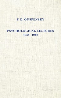 Cover Psychological Lectures 1934-1940