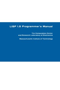 Cover LISP 1.5 Programmer`s Manual