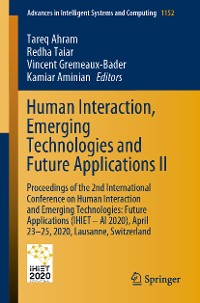 Cover Human Interaction, Emerging Technologies and Future Applications II