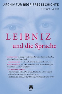Cover Archiv für Begriffsgeschichte, Band 65,2