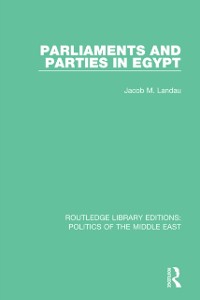 Cover Parliaments and Parties in Egypt