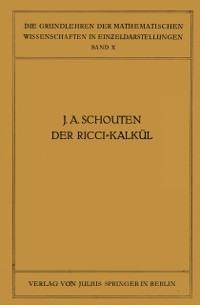 Cover Der Ricci-Kalkül