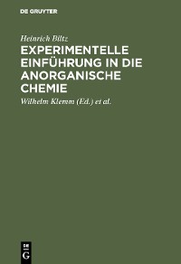 Cover Experimentelle Einführung in die anorganische Chemie