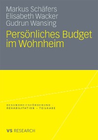 Cover Persönliches Budget im Wohnheim