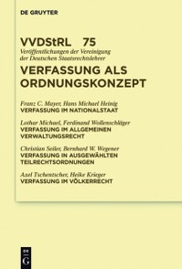 Cover Verfassung als Ordnungskonzept