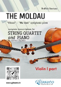 Cover Violin I part of "The Moldau" for String Quartet and Piano