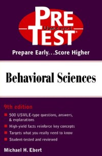 Cover Behavioral Sciences: PreTest Self-Assessment and Review