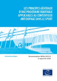 Cover Les principes généraux d’une procédure équitable applicables au contentieux antidopage dans le sport