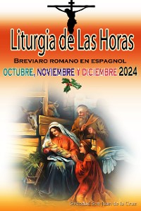 Cover Liturgia de las Horas Breviario romano en español, en orden, todos los días de octubre, noviembre y diciembre de 2024