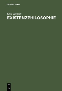 Cover Existenzphilosophie