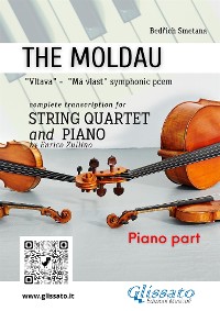 Cover Piano part of "The Moldau" for String Quartet and Piano
