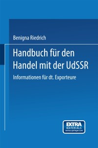 Cover Handbuch für den Handel mit der UdSSR