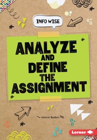 Cover Analyze and Define the Assignment