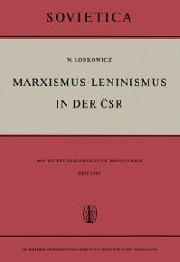 Cover Marxismus-Leninismus in der ČSR
