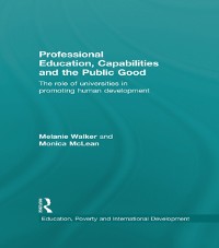 Cover Professional Education, Capabilities and the Public Good