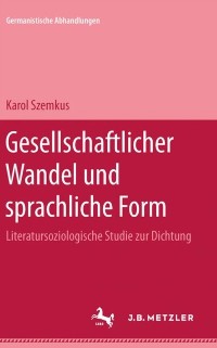 Cover Gesellschaftlicher Wandel und sprachliche Form