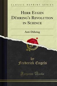 Cover Herr Eugen Dühring's Revolution in Science