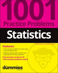 Cover Statistics: 1001 Practice Problems For Dummies (+ Free Online Practice)