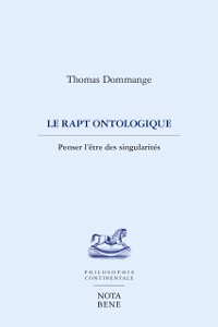 Cover Le rapt ontologique