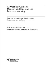 Cover Practical Guide to Mentoring, Coaching and Peer-networking