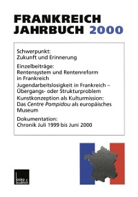 Cover Frankreich-Jahrbuch 2000