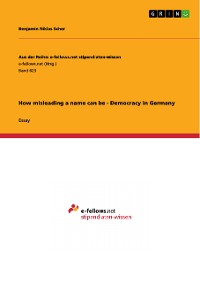 Cover How misleading a name can be - Democracy in Germany