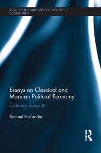 Cover Essays on Classical and Marxian Political Economy