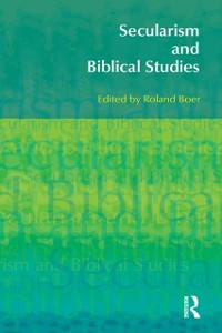 Cover Secularism and Biblical Studies