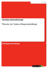 Cover Theorie der Nation (Magisterprüfung)