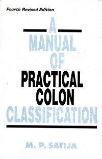 Cover Manual of Practical Colon Classification (A)