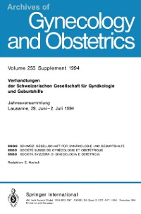 Cover Verhandlungen der Schweizerischen Gesellschaft für Gynäkologie und Geburtshilfe