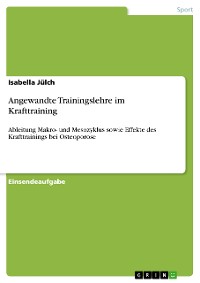 Cover Angewandte Trainingslehre im Krafttraining