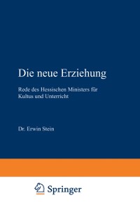 Cover Die neue Erziehung