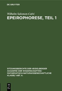 Cover Epeirophorese, Teil 1