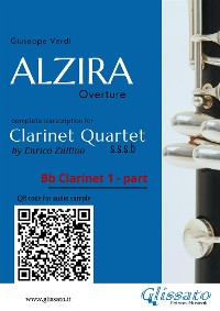Cover Bb Clarinet 1 part of "Alzira" for Clarinet Quartet
