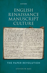 Cover English Renaissance Manuscript Culture