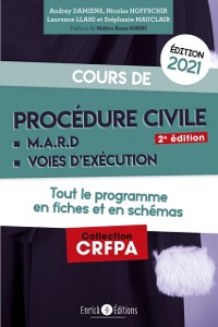 Cover Cours de procédure civile et modes alternatifs de règlement des différends 2021