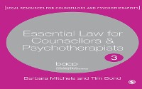 Cover Essential Law for Counsellors and Psychotherapists
