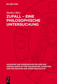 Cover Zufall – Eine philosophische Untersuchung