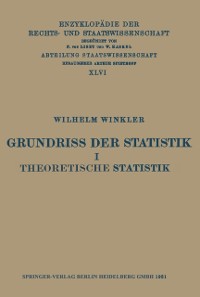 Cover Grundriss der Statistik I Theoretische Statistik