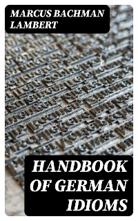 Cover Handbook of German Idioms